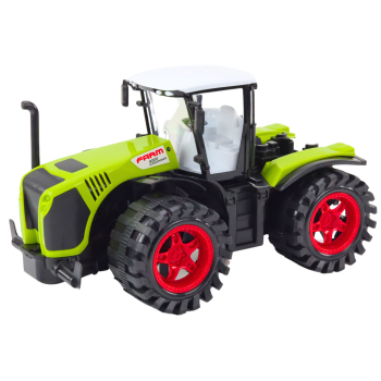 Zaļš lauksaimniecības traktors