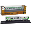 Kolekcionējams vilciena vagona modelis 1:48 metāliski sudraba krāsā