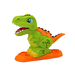 Plastilīna komplekts 6 krāsās ar dinozauru