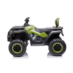S615 ar akumulatoru darbināms zaļš kvadracikls