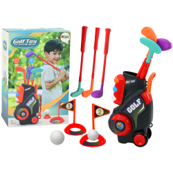 Mini golfa komplekts bērniem ar ratiņiem