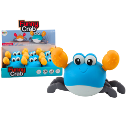 Vannas rotaļlieta peldošais zilais krabis