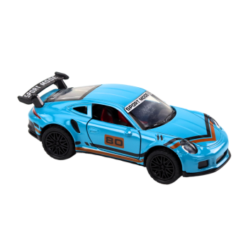 Sporta auto 1:32 figūriņa Zilais spoileris metāliskā krāsā