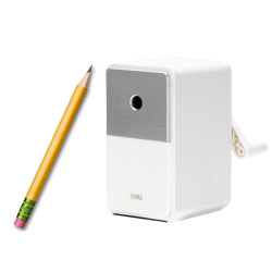 Balts zīmuļu asināmais ar burciņu