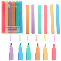 Marķieru, flomasteru un krāsaino marķieru komplekts birojam un skolai, 6 gab.