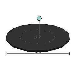 Baseina ar rāmi vāks, 427 cm, Bestway 58224