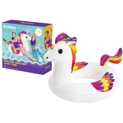 Bestway 36159 Unicorn Inflatable Swim Ring, 119 x 91 cm
