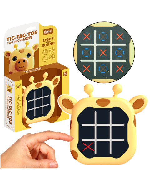 3in1 Tic Tac Toe elektroniskā atmiņas spēle ar žirafi
