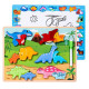 Puzzle Board 2in1 Wooden Educational Marker Dinosaurs 12pcs