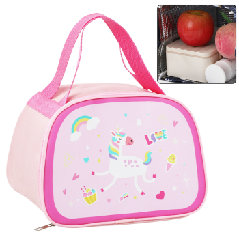 Rozā termo maisiņš Unicorn 23 cm