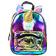 Plecak dziecięcy z ruchomym rogiem jednorożca i konfetti „Rainbow”, 25 cm, 4,5 l