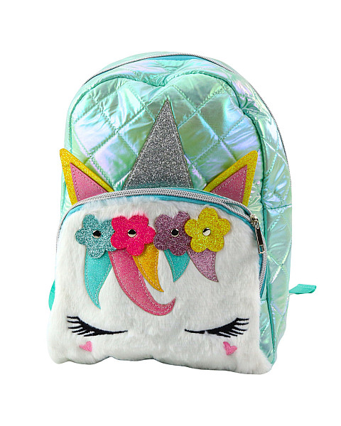 Bērnu tirkīza skolas mugursoma Unicorn