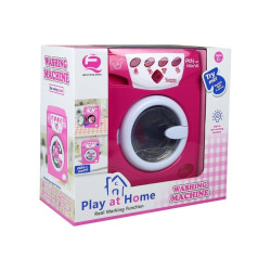 Rozā veļas mašīna ar skaņas un gaismas efektiem