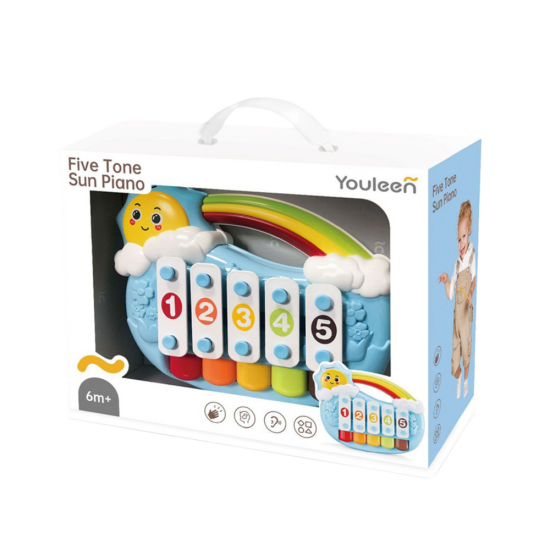 Blue Sun 5 toņu izglītojošās klavieres Zīdaiņiem