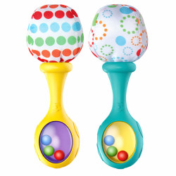 Dzelteni un zaļi grabulīši 2 gab.