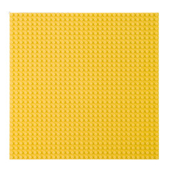 Būvkonstrukciju dēlis klucīšiem dzeltens 25,5x25,5 cm