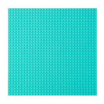 Būvkonstrukciju dēlis klucīšiem gaiši zils 40x40cm