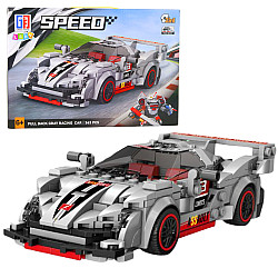Būvkonstrukcijas Sporta auto robots 2in1 pelēks 363 gab.
