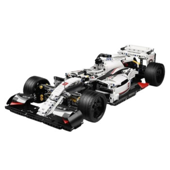 Bloki F1 sacīkšu auto balti un sarkani 1235 gab.