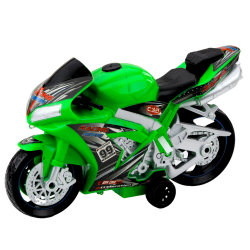 Sacīkšu velosipēds Racer Drive Lights Sounds Green