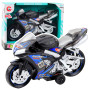 Melns un zils motocikls
