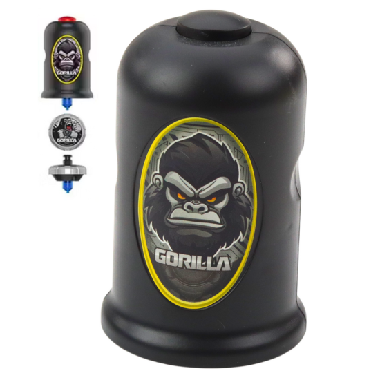 Flying Disc Gorilla Black Spinner Launcher komplekts Galda un sporta spēles