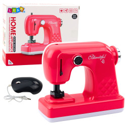 Rotaļlietu gaiši rozā šujmašīna