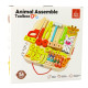 Wooden Craft Kit Animals To Assemble In A Suitcase 59pcs