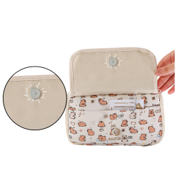 Liels balts penālis ar kapibaru 21 cm