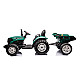 HC-306 Akumulatora traktors ar piekabi Tumši zaļš 24V