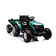 HC-306 Akumulatora traktors ar piekabi Tumši zaļš 24V