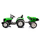HC-306 Battery Operated Tractor With Trailer Light Green 24V Elektriskās mašīnas bērniem