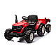 HC-306 Red Battery Tractor With 24V Trailer Elektriskās mašīnas bērniem