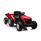 HC-306 Red Battery Tractor With 24V Trailer Elektriskās mašīnas bērniem