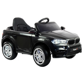 Melns ar akumulatoru darbināms automobilis HL1538