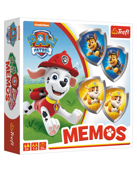 Atmiņas spēle „Paw Patrol“ memos