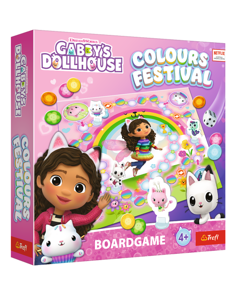 Krāsu festivāls – Gabby's Dollhouse Trefl 02594 spēle