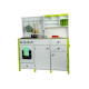 Wooden Kitchen for Children Green and White Paula Opening Elements