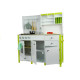 Wooden Kitchen for Children Green and White Paula Opening Elements
