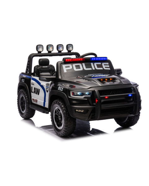 Elektriskais melns policijas automobilis RAM ZB629-P