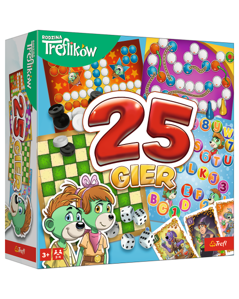 Galda spēļu komplekts ar 25 spēlēm