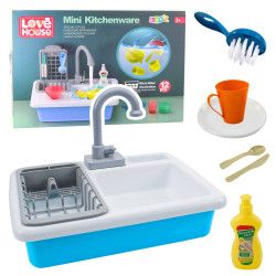 Virtuves izlietne ar ūdens cirkulāciju un piederumiem 12 gab.