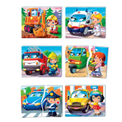 Izglītojoša spēle Transportlīdzekļi un profesijas