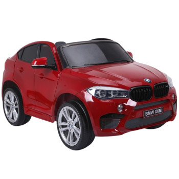 Sarkans BMW X6M ar akumulatoru darbināms automobilis
