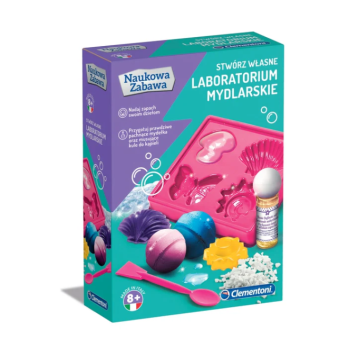 Ziepju laboratorijas komplekts poļu valodā Clementoni 60949
