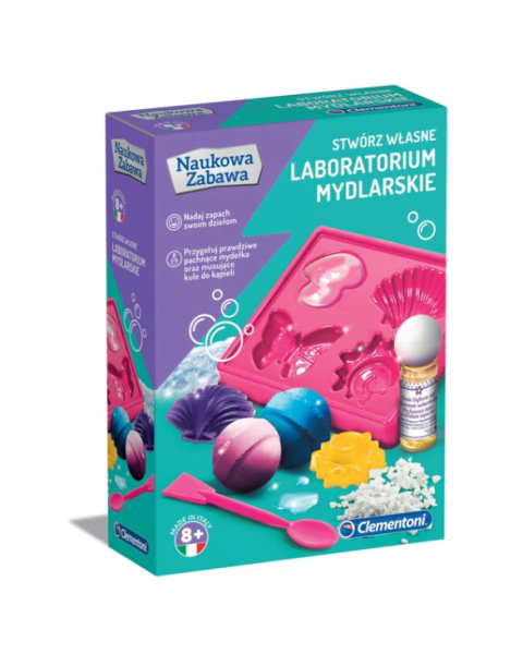 Ziepju laboratorijas komplekts poļu valodā Clementoni 60949