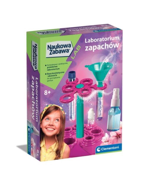 Zinātnisks, interaktīvs smaržu laboratorijas komplekts: „Clementoni“ 50867 (poļu valodā)