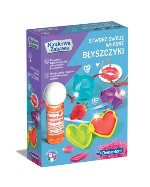 „Zinātniskā spēle: lūpu balzama laboratorijas komplekts“ (poļu valodā) „Clementoni“ 50066