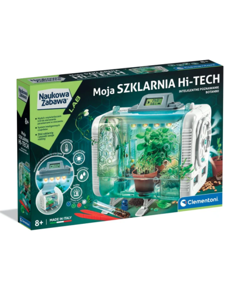 HI-TECH siltumnīcas laboratorija eksperimentiem poļu valodā Clementoni 50915