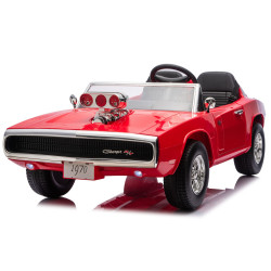 Akumulatora darbināma sarkana automašīna Dodge Charger R/T DLS-K12